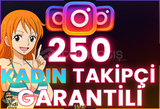 ⭐️ [GARANTİLİ] 250 İNSTAGRAM KADIN TAKİPÇİ ⭐