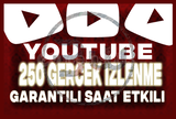 ⭐[GARANTİLİ] 250 İZLENME YOUTUBE