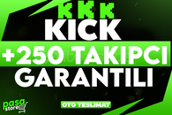 ⭐[GARANTİLİ] 250+ KİCK TAKİPÇİ