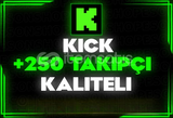 ⭐️[GARANTİLİ] 250 KİCK TAKİPÇİ | KALİTELİ⭐️