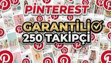 (GARANTİLİ) 250 PİNTEREST TAKİPÇİ 