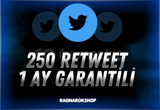 (GARANTİLİ) 250 Retweet 1 AY Garantili