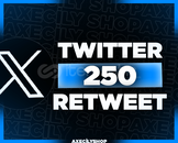 ⭐️[GARANTİLİ]⭐️ 250 Retweet | Twitter (X)