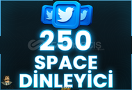 ⭐️ [GARANTİLİ] 250 SPACE DİNLEYİCİ 1 SAAT ⭐