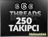 Garantili 250 Takipçi Threads - Kaliteli