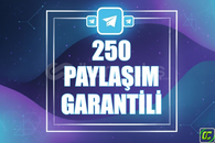 ⭐️ [GARANTİLİ] 250 TELEGRAM PAYLAŞIM ⭐