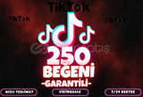 ⭐️ [GARANTİLİ] 250 TİKTOK BEĞENİ ⭐