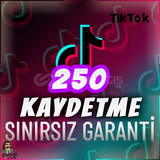 ⭐️ [GARANTİLİ] 250 TİKTOK KAYDETME ⭐