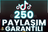 ⭐️ [GARANTİLİ] 250 TİKTOK PAYLAŞIM ⭐
