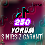 ⭐️ [GARANTİLİ] 250 TİKTOK YORUM ⭐