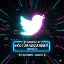 (GARANTİLİ) 250 TÜRK BEĞENİ TWİTTER (X)