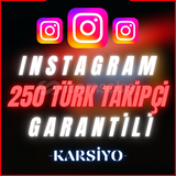 ⭐️GARANTİLİ⭐️ -250 TÜRK TAKİPÇİ- TELAFİLİ 