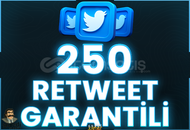 ⭐️ [GARANTİLİ] 250 TWİTTER RETWEET ⭐