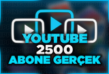 [GARANTİLİ] 2500 ABONE ORGANİK YOUTUBE