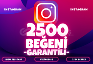 ⭐️ [GARANTİLİ] 2500 İNSTAGRAM BEĞENİ⭐