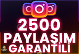 ⭐️ [GARANTİLİ] 2500 İNSTAGRAM PAYLAŞIM ⭐