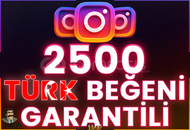 ⭐️ [GARANTİLİ] 2500 İNSTAGRAM TÜRK BEĞENİ ⭐