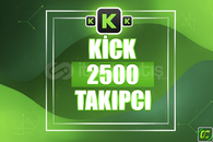 ⭐️ [GARANTİLİ] 2500 KİCK TAKİPÇİ ⭐