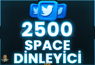 ⭐️ [GARANTİLİ] 2500 SPACE DİNLEYİCİ 1 SAAT ⭐