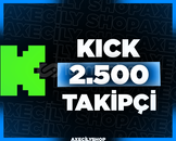⭐️[GARANTİLİ]⭐️ 2.500 Takipçi | Kick