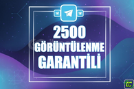 ⭐️ [GARANTİLİ] 2500 TELEGRAM GÖRÜNTÜLENME ⭐