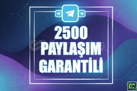 ⭐️ [GARANTİLİ] 2500 TELEGRAM PAYLAŞIM ⭐