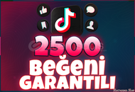 ⚡[GARANTİLİ] 2500 TİKTOK BEĞENİ⚡