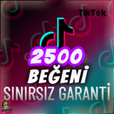 ⭐️ [GARANTİLİ] 2500 TİKTOK BEĞENME ⭐