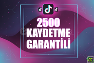 ⭐️ [GARANTİLİ] 2500 TİKTOK KAYDETME ⭐