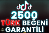 ⭐️ [GARANTİLİ] 2500 TİKTOK TÜRK BEĞENİ ⭐