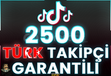 ⭐️ [GARANTİLİ] 2500 TİKTOK TÜRK TAKİPÇİ ⭐