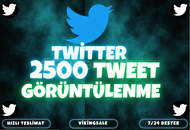 ⭐️ [GARANTİLİ] 2500 TWEET GÖRÜNTÜLENME⭐