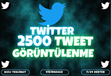 ⭐️ [GARANTİLİ] 2500 TWEET GÖRÜNTÜLENME⭐