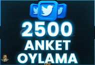 ⭐️ [GARANTİLİ] 2500 TWİTTER ANKET OYLAMA ⭐