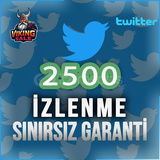⭐️ [GARANTİLİ] 2500 TWİTTER İZLENME⭐