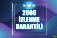 ⭐️ [GARANTİLİ] 2500 TWİTTER İZLENME ⭐