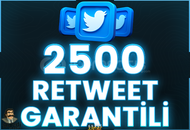 ⭐️ [GARANTİLİ] 2500 TWİTTER RETWEET ⭐