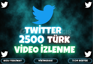 ⭐️[GARANTİLİ] 2500 TWİTTER VİDEO İZLENME⭐️