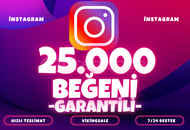⭐️ [GARANTİLİ] 25.000 İNSTAGRAM BEĞENİ⭐