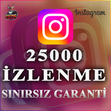 ⭐️ [GARANTİLİ] 25000 İNSTAGRAM İZLENME ⭐