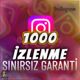 ⭐️[GARANTİLİ] 1000 İNSTAGRAM İZLENME ⭐