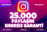 ⭐️ [GARANTİLİ] 25000 İNSTAGRAM PAYLAŞIM ⭐