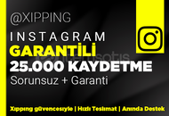 GARANTİLİ | 25000 KAYDETME İNSTAGRAM