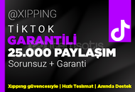 GARANTİLİ | 25000 PAYLAŞIM TİKTOK