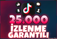 ⚡[GARANTİLİ] 25000 TİKTOK İZLENME⚡