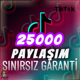 ⭐️ [GARANTİLİ] 25000 TİKTOK PAYLAŞIM ⭐