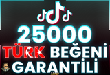 ⭐️ [GARANTİLİ] 25000 TİKTOK TÜRK BEĞENİ ⭐