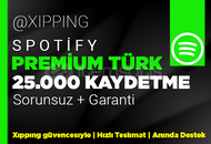 GARANTİLİ | 25000 TÜRK KAYDETME SPOTİFY