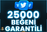 ⭐️ [GARANTİLİ] 25000 TWİTTER BEĞENİ ⭐