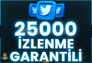⭐️ [GARANTİLİ] 25000 TWİTTER İZLENME ⭐